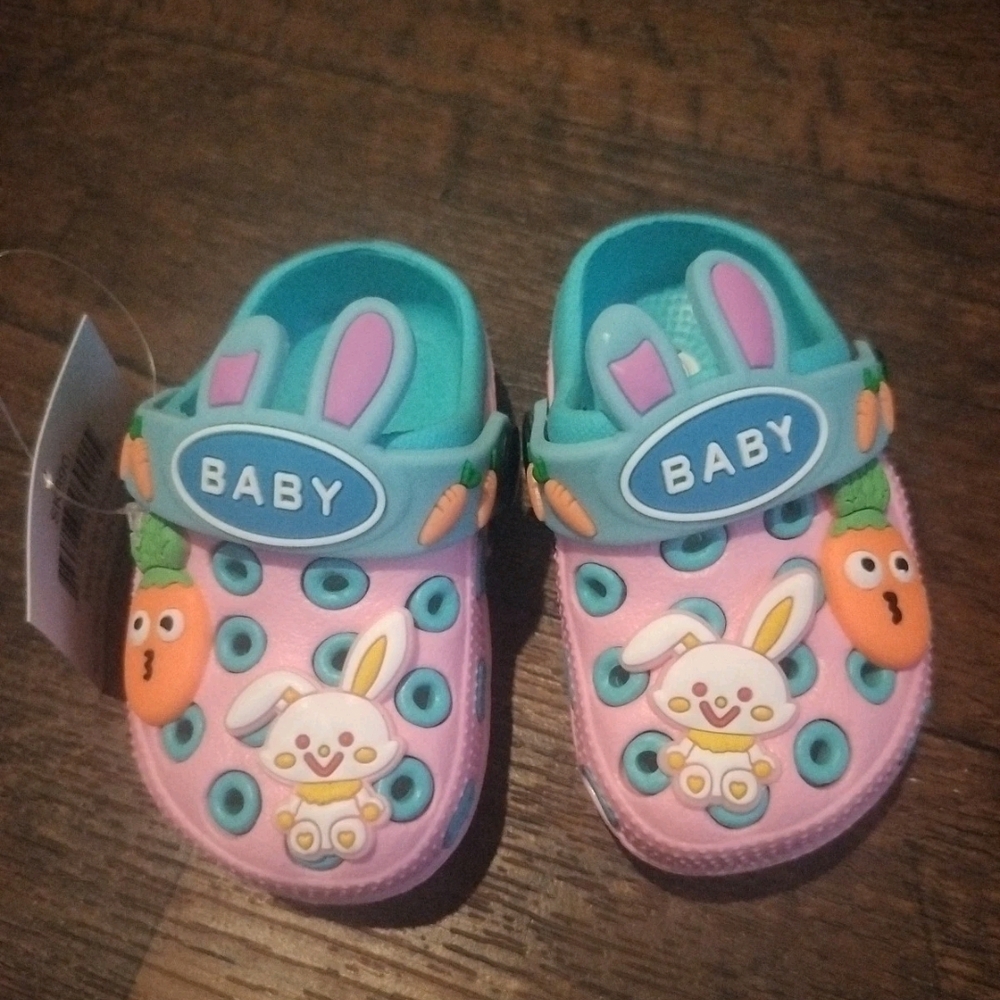 Baby Bunny Kids Shoes - Pink and Blue Size 2 (18)